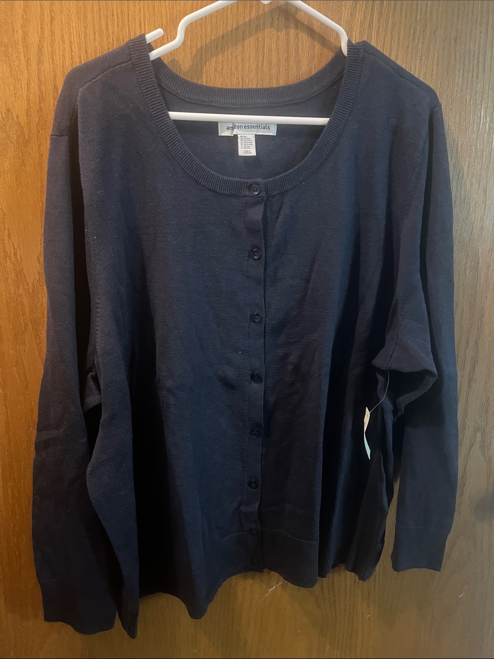 Amazon Essentials Navy Button-Front Women's Cardigan